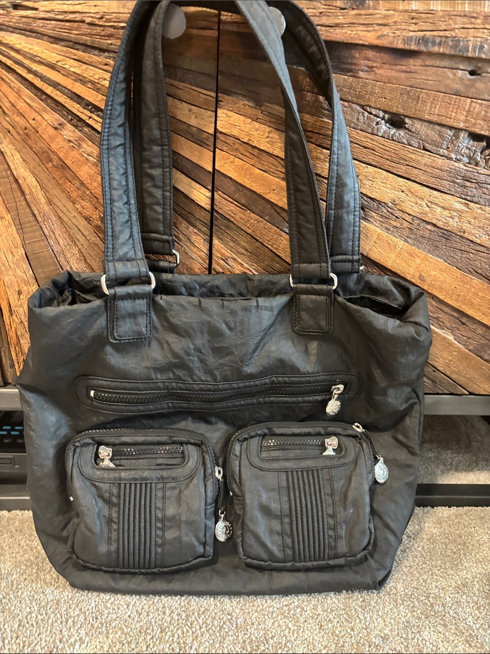 Black Kipling tote